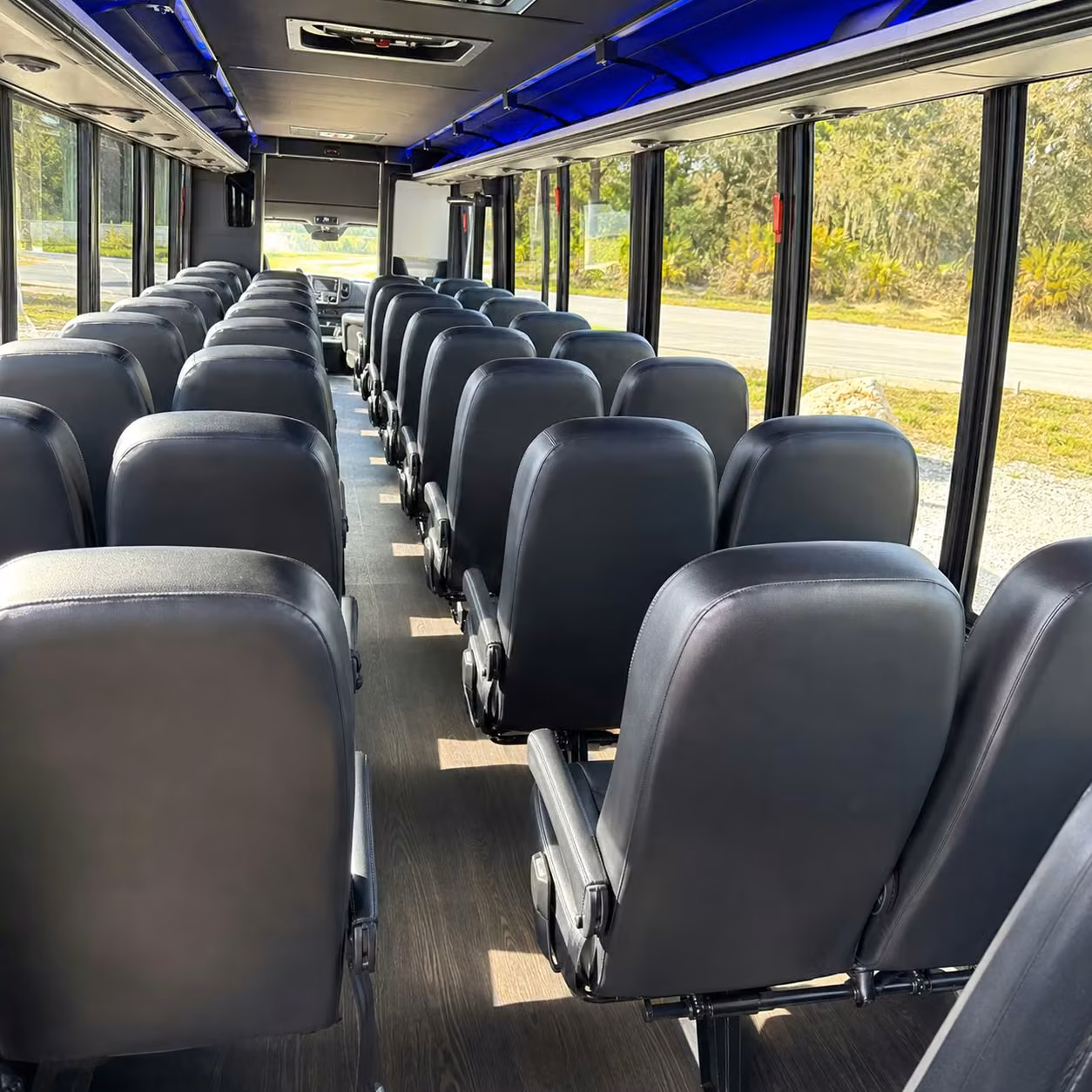 25 passenger minibus inside