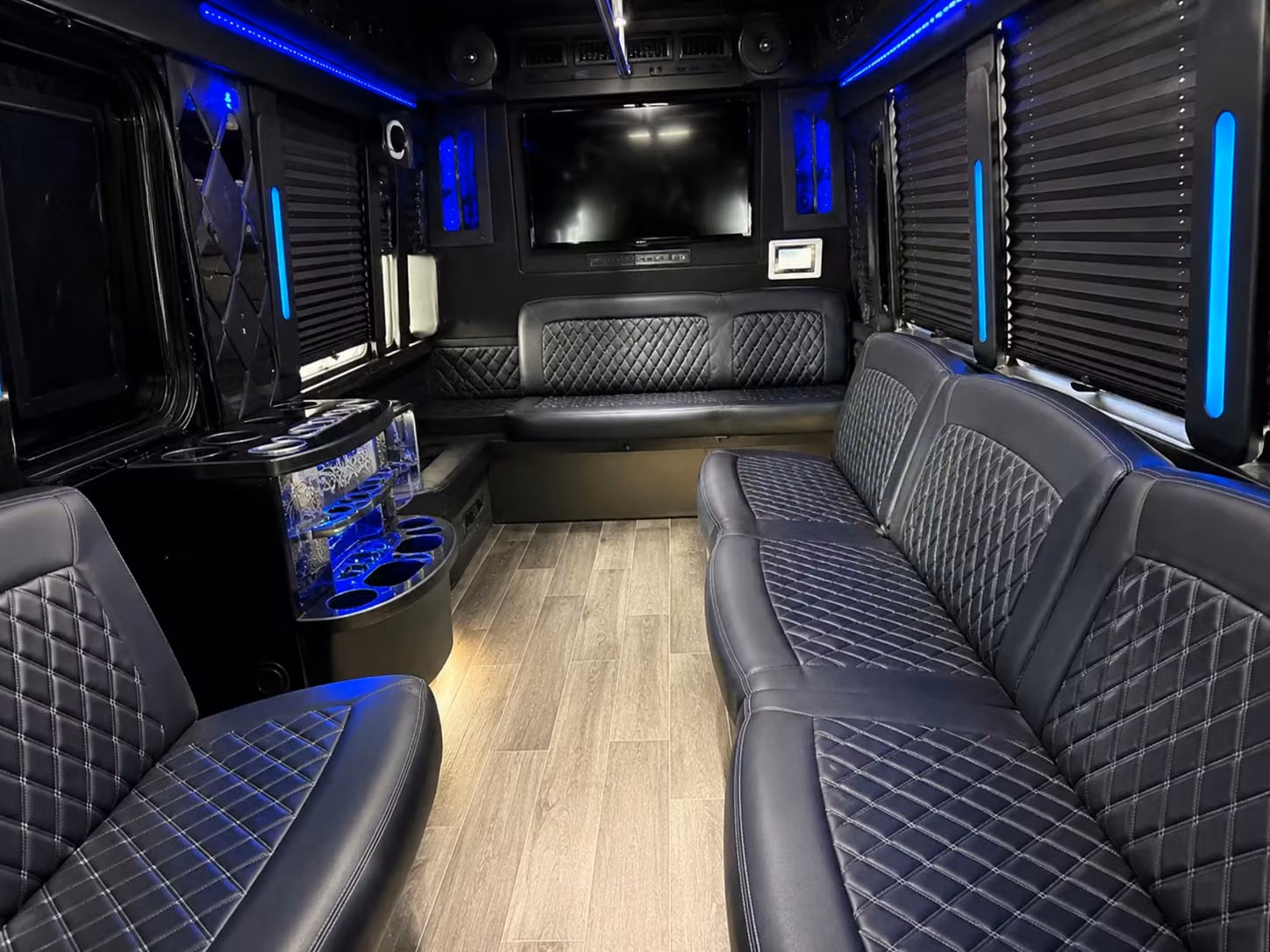 keep your bridal party together on the big day with a private torrance party bus