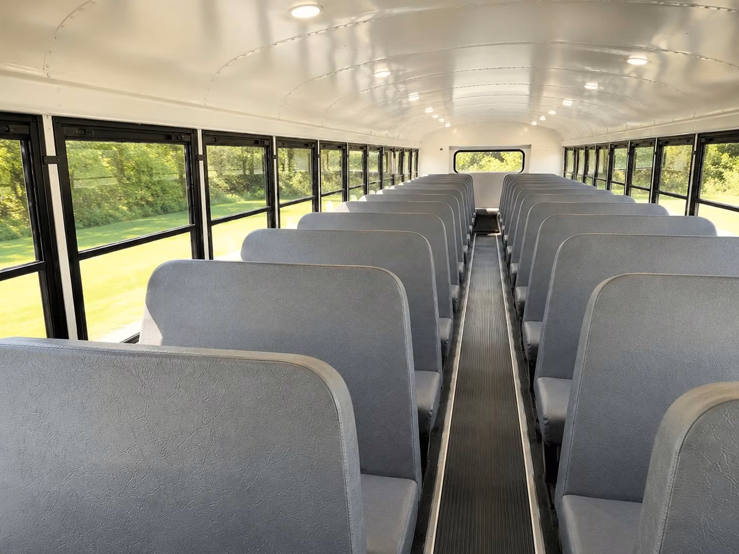school bus inside