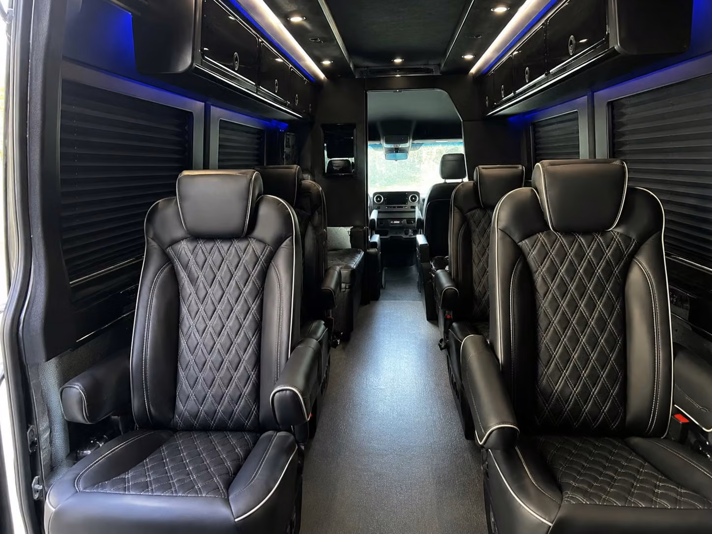 sprinter van with driver inside